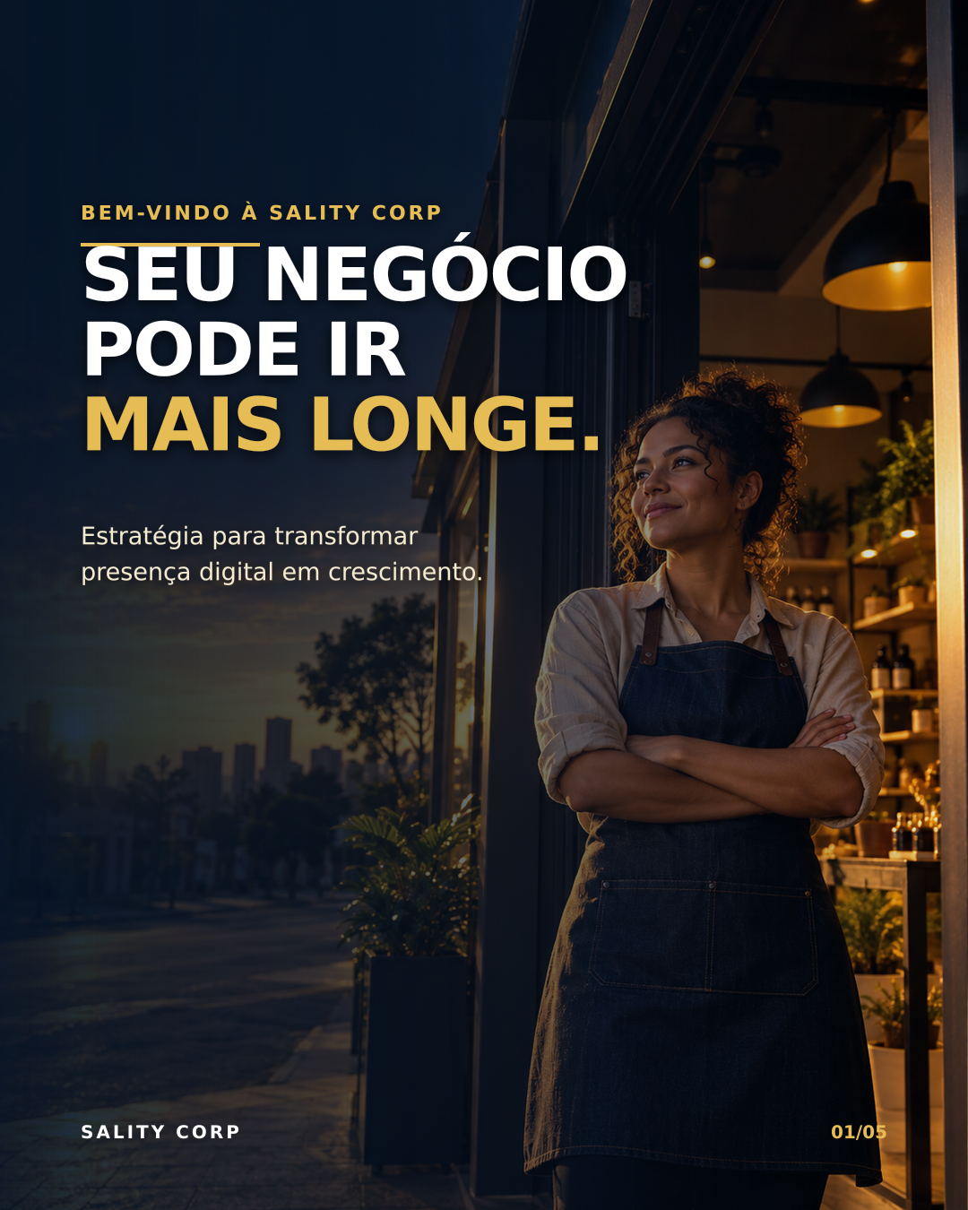 Empreendedora em seu estabelecimento